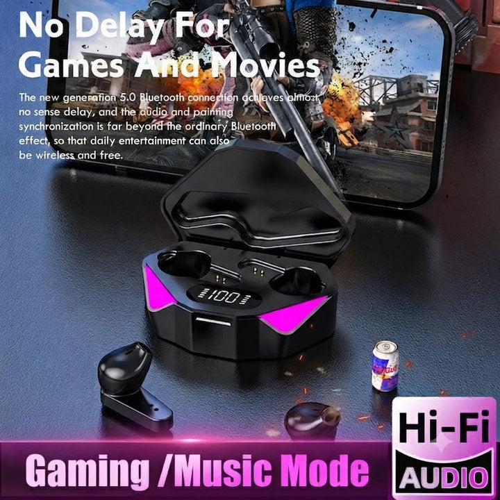 Wireless Gaming Headphones No Delay Noise Reduction Bluetooth Earphones HIFI Sound E-Sport Game Headset With Mic