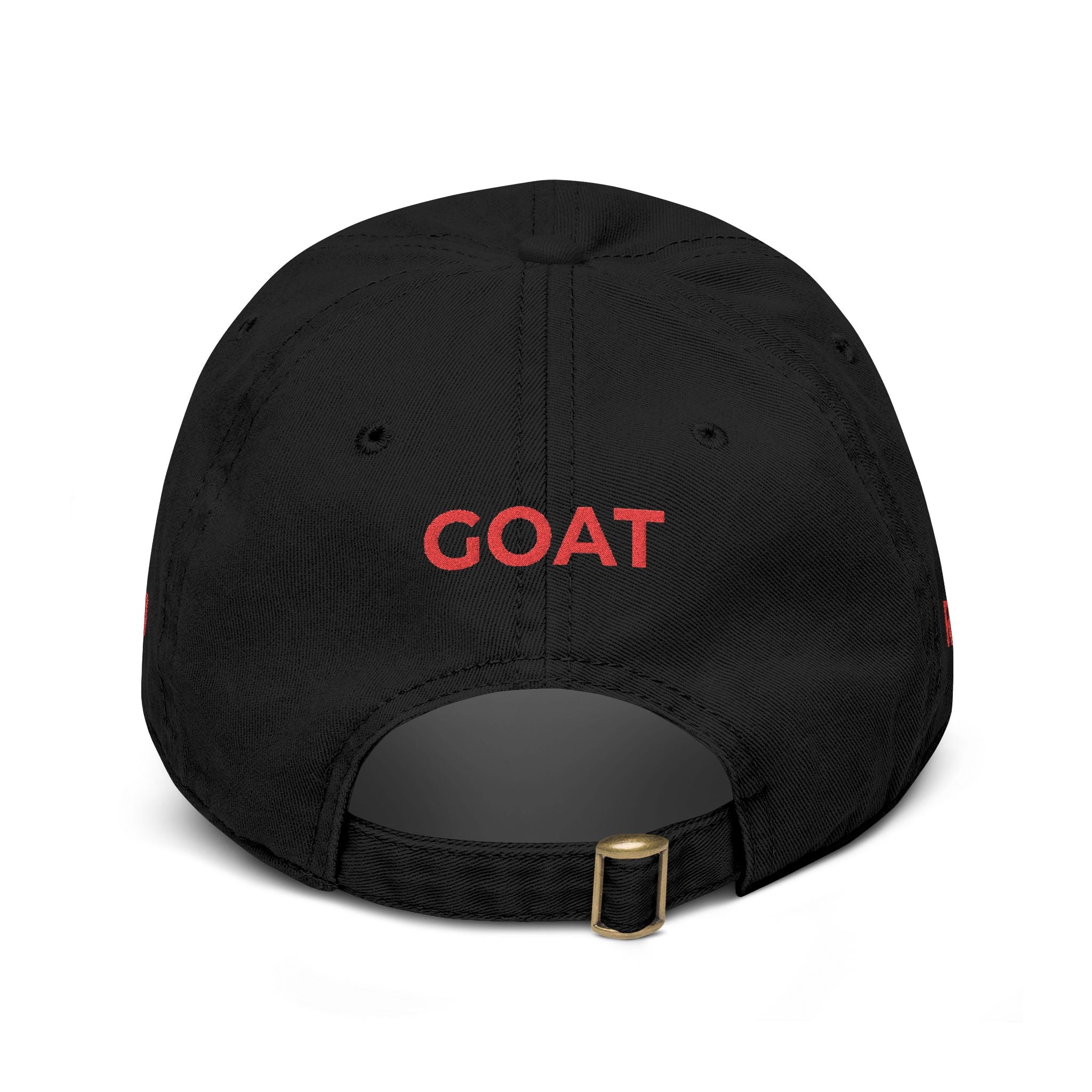 CR7 GOAT Embroidered Baseball Cap — Washed Cotton Dad Hat for Soccer Fans