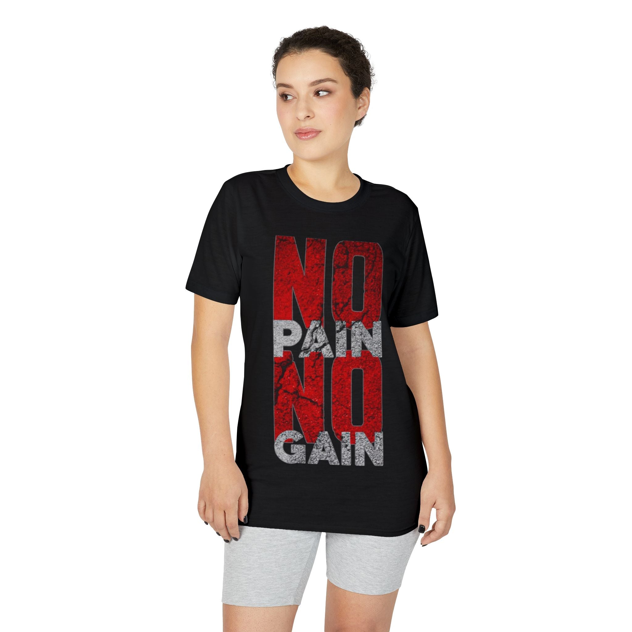 No Pain No Gain Performance T-Shirt – Motivational Gym Tee