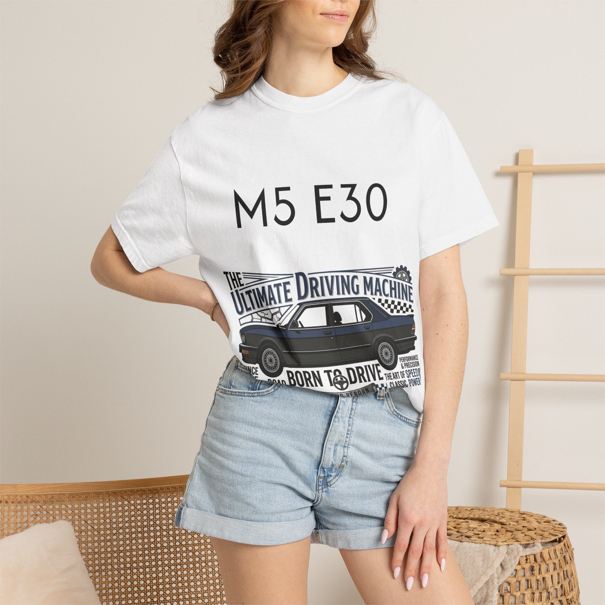 M5 E30 "The Ultimate Driving Machine" T-Shirt — The Beast Classic Car Tee