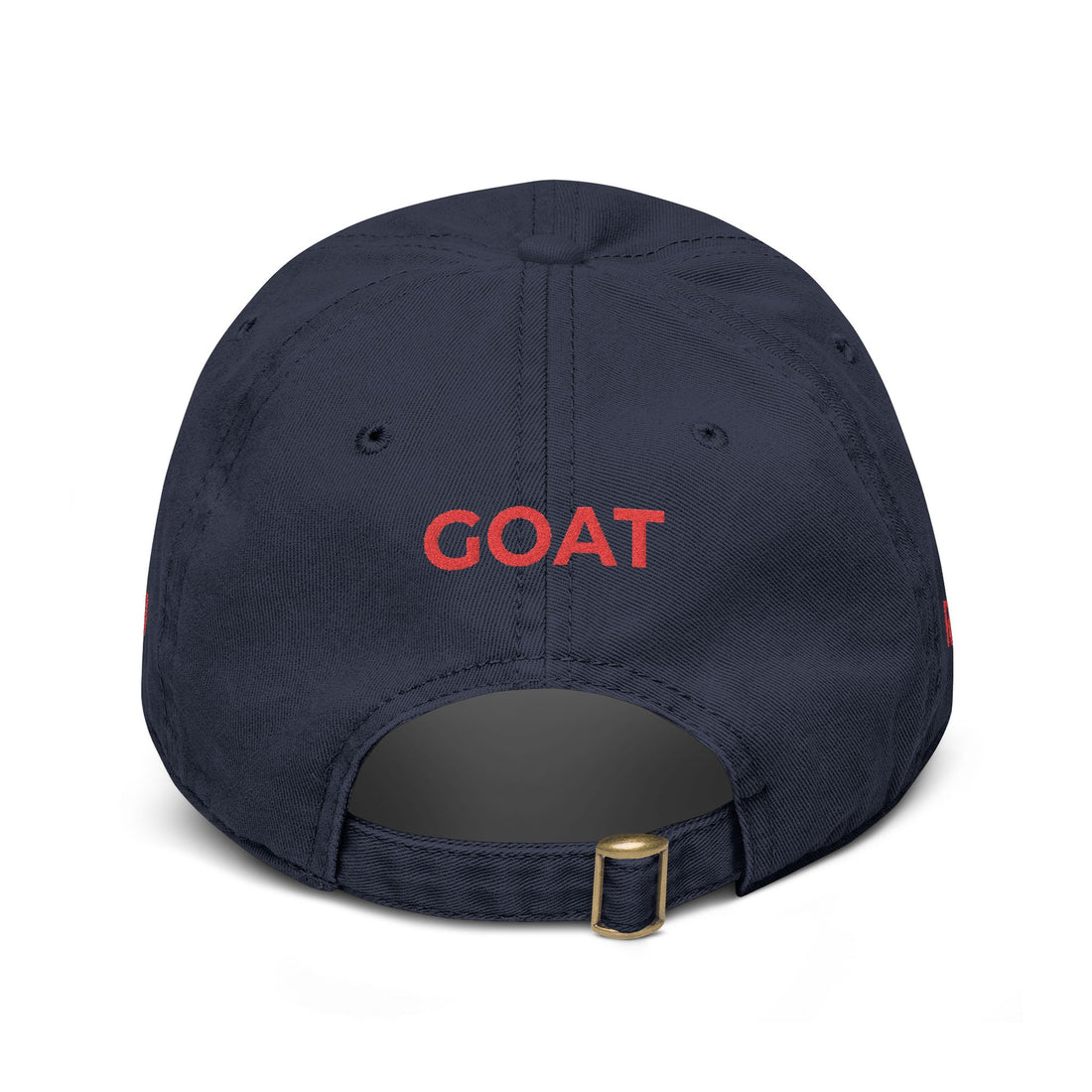 CR7 GOAT Embroidered Baseball Cap — Washed Cotton Dad Hat for Soccer Fans