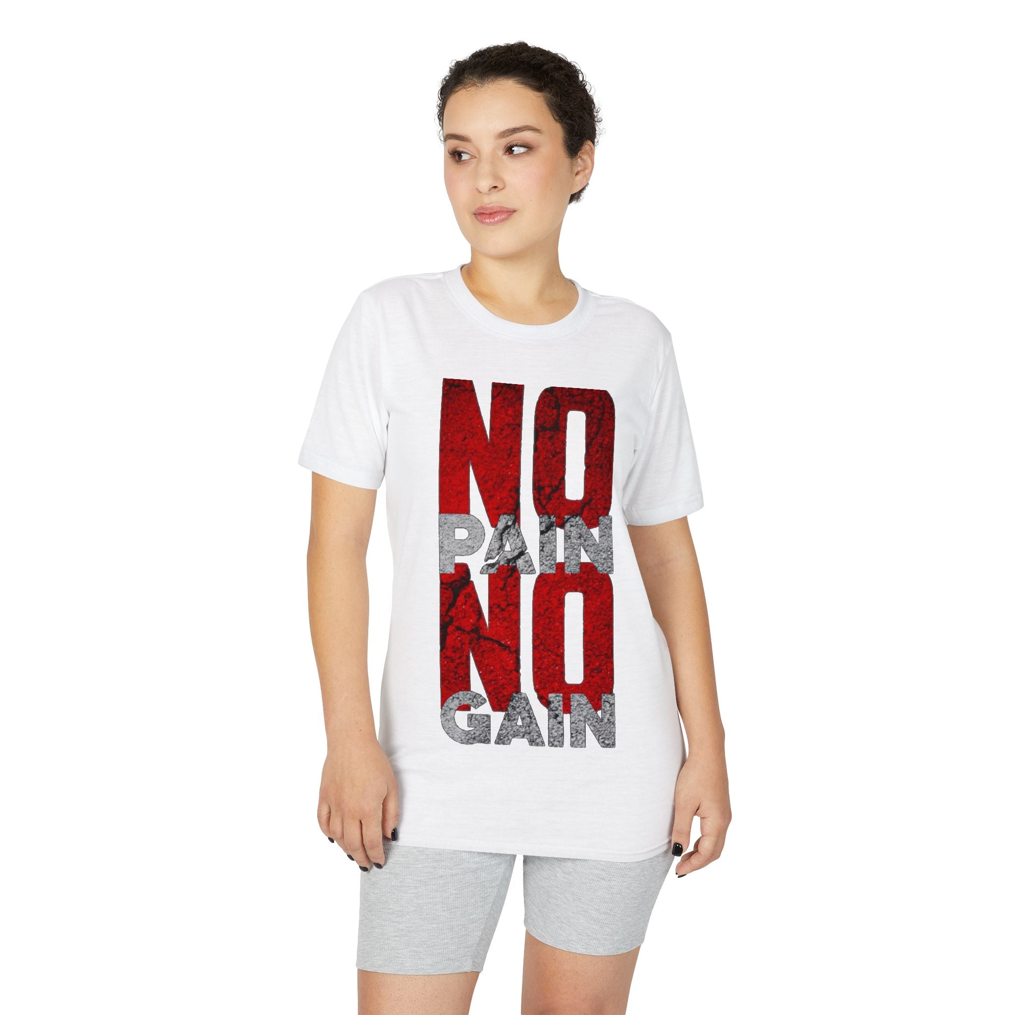 No Pain No Gain Performance T-Shirt – Motivational Gym Tee