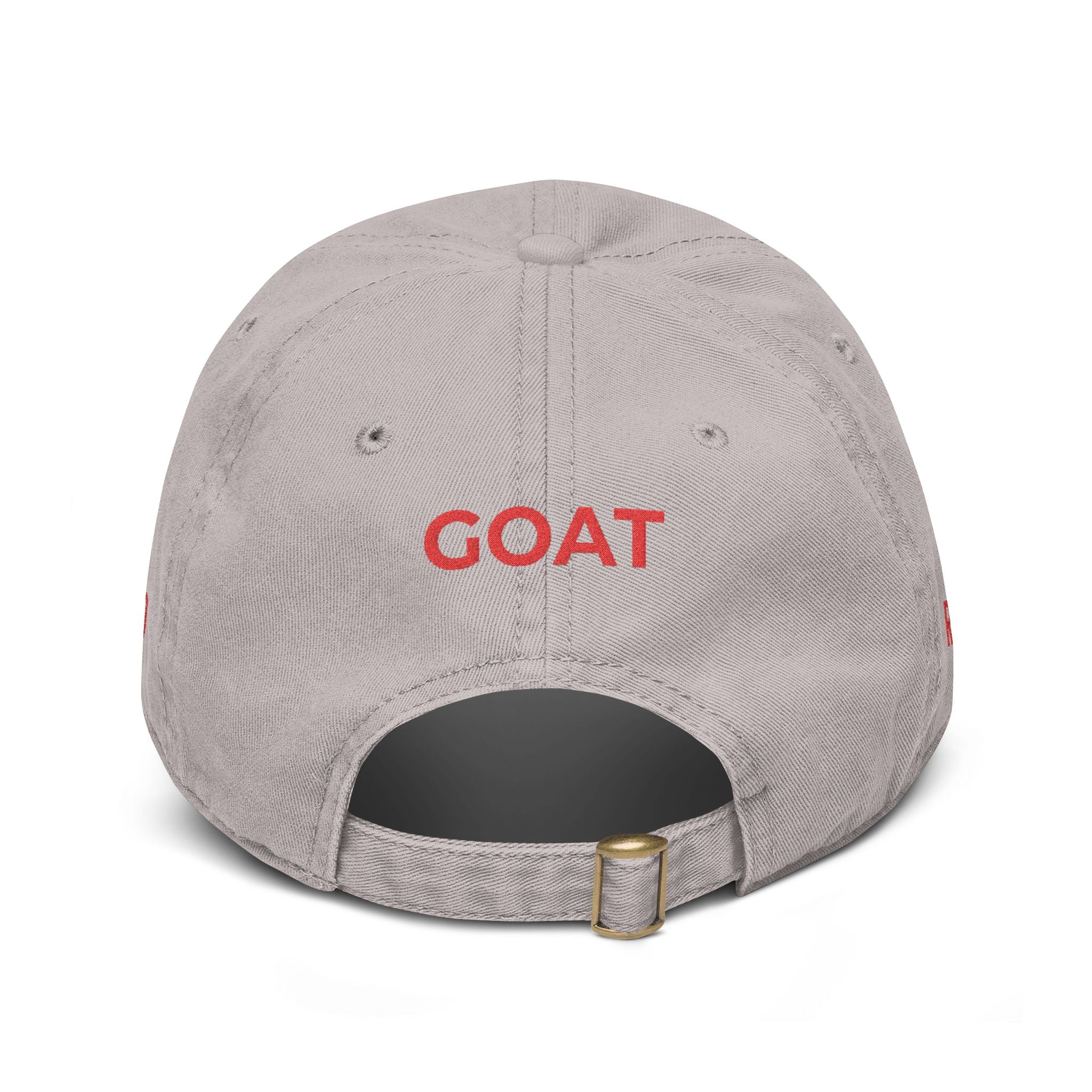 CR7 GOAT Embroidered Baseball Cap — Washed Cotton Dad Hat for Soccer Fans